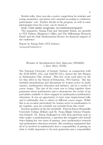 Besides talks, there was also a poster competition for students... young researchers, and prizes were awarded according to conference