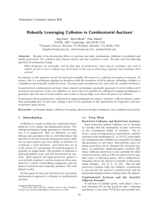 Robustly Leveraging Collusion in Combinatorial Auctions ∗