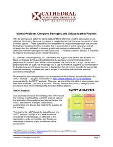 Market Position: Company Strengths and Unique Market Position