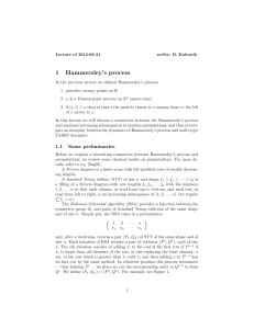 1 Hammersley’s process