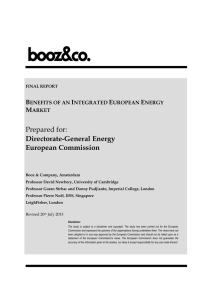 Prepared for: Directorate-General Energy European Commission