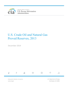 U.S. Crude Oil and Natural Gas Proved Reserves, 2013  December 2014