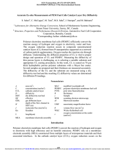 Accurate Ex-situ Measurements of PEM Fuel Cells Catalyst Layer Dry...  S. Salari , C. McCague