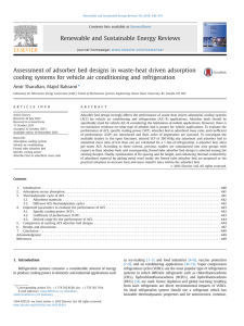 Assessment of adsorber bed designs in waste-heat driven adsorption