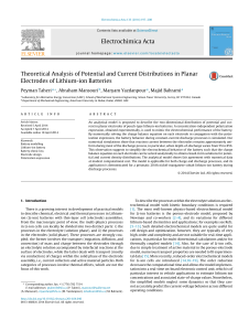 Electrochimica Acta Theoretical Analysis