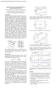 Analytical assessment of the thermal behavior of nickel-metal hydride batteries Peyman Taheri