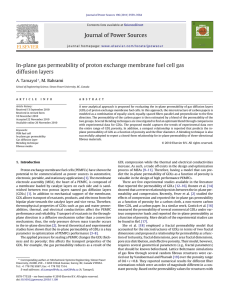 Journal of Power Sources diffusion layers A. Tamayol
