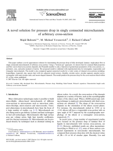 A novel solution for pressure drop in singly connected microchannels
