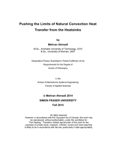 Pushing the Limits of Natural Convection Heat Transfer from the Heatsinks by