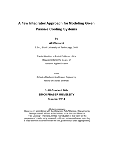 A New Integrated Approach for Modeling Green Passive Cooling Systems by Ali Gholami