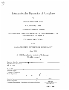 Intramolecular Dynamics  of  Acetylene