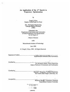An  Application  of  the  A* Search ... Trajectory  Optimization