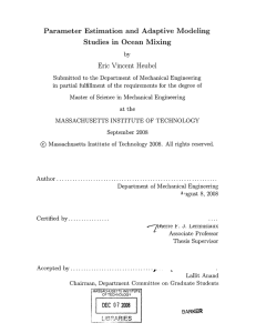 Parameter Estimation  and  Adaptive  Modeling