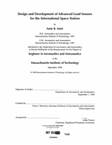 Design  and  Development  of Advanced  Load ... for  the  International Space  Station