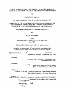 DESIGN  CONSIDERATIONS  FOR  REMOTELY  OPERATED IN WELDING