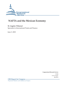 NAFTA and the Mexican Economy CRS Report for Congress M. Angeles Villarreal