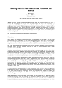 Modeling the Asian Fish Sector: Issues, Framework, and Method