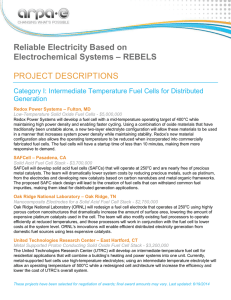 Reliable Electricity Based on – REBELS Electrochemical Systems