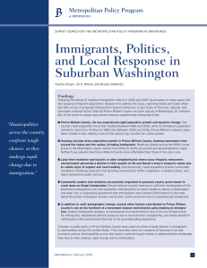 Immigrants, Politics, and Local Response in Suburban Washington