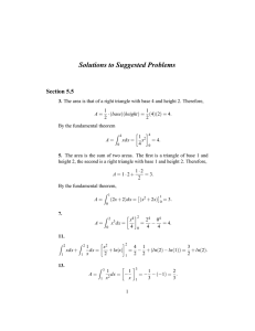 Solutions to Suggested Problems Section 5.5
