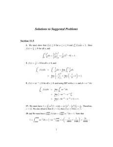 Solutions to Suggested Problems Section 11.5 1. 3.