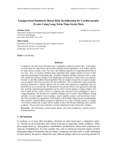 Unsupervised Similarity-Based Risk Stratification for Cardiovascular Events Using Long-Term Time-Series Data