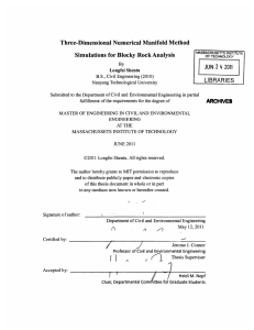 Three-Dimensional  Numerical  Manifold  Method JUN 2011