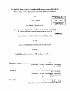 Statistical  Nano-Chemo-Mechanical  Assessment  of Shale  by