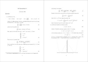 1S1 Tutorial Sheet 4 and putting it all together df sin