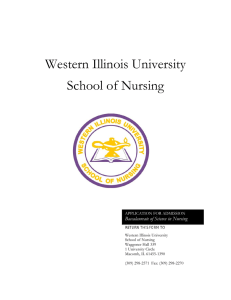 Western Illinois University School of Nursing Baccalaureate of Science in Nursing