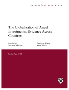 The Globalization of Angel Investments: Evidence Across Countries