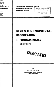 1. FUNDAMENTALS REVIEW FOR ENGINEERING REGISTRATION SECTION