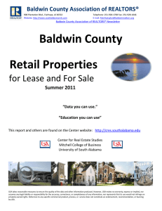 Baldwin County Retail Properties for Lease and For Sale