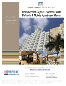 Commercial Report: Summer 2011 Baldwin &amp; Mobile Apartment Rents