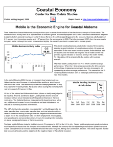 Coastal Economy Mobile is the Economic Engine for Coastal Alabama