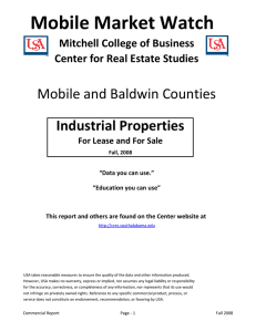Mobile Market Watch   Mobile and Baldwin Counties Industrial Properties Mitchell College of Business