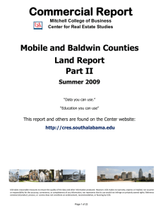Commercial Report Mobile and Baldwin Counties Land Report Part II