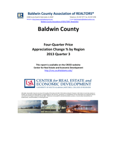 Baldwin County Baldwin County Association of REALTORS® Four-Quarter Price