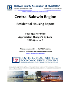 Central Baldwin Region Residential Housing Report Baldwin County Association of REALTORS® Four-Quarter Price
