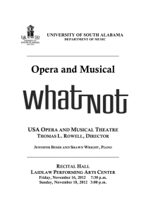 Opera and Musical USA O