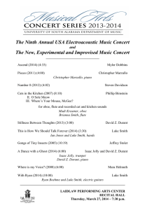 The Ninth Annual USA Electroacoustic Music Concert and