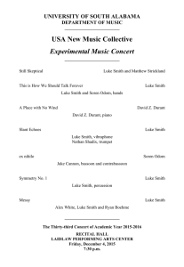 USA New Music Collective Experimental Music Concert UNIVERSITY OF SOUTH ALABAMA