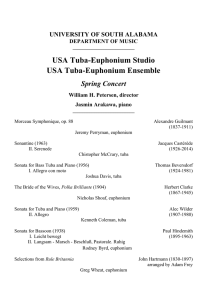 USA Tuba-Euphonium Studio USA Tuba-Euphonium Ensemble Spring Concert