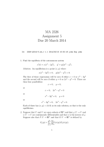 MA 2326 Assignment 5 Due 20 March 2014