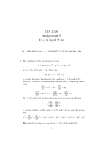 MA 2326 Assignment 6 Due 3 April 2014