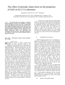 The effect of periodic silane burst on the properties Zang Keyan