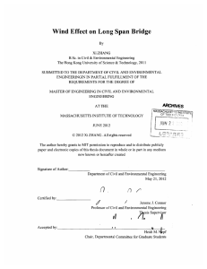 Wind Effect  on  Long  Span Bridge ARCHIVES ZHANG