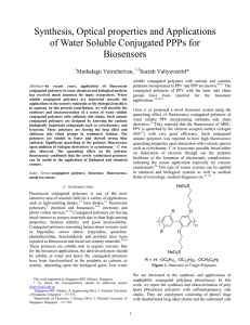 soluble conjugated polymers with anionic and cationic −