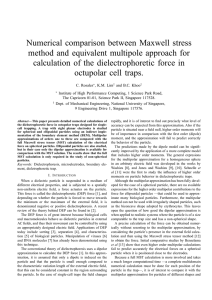 Numerical comparison between Maxwell stress method and equivalent multipole approach for
