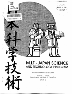 I RESEARCH  COLLABORATION  IN JAPAN Richard  J. Samuels